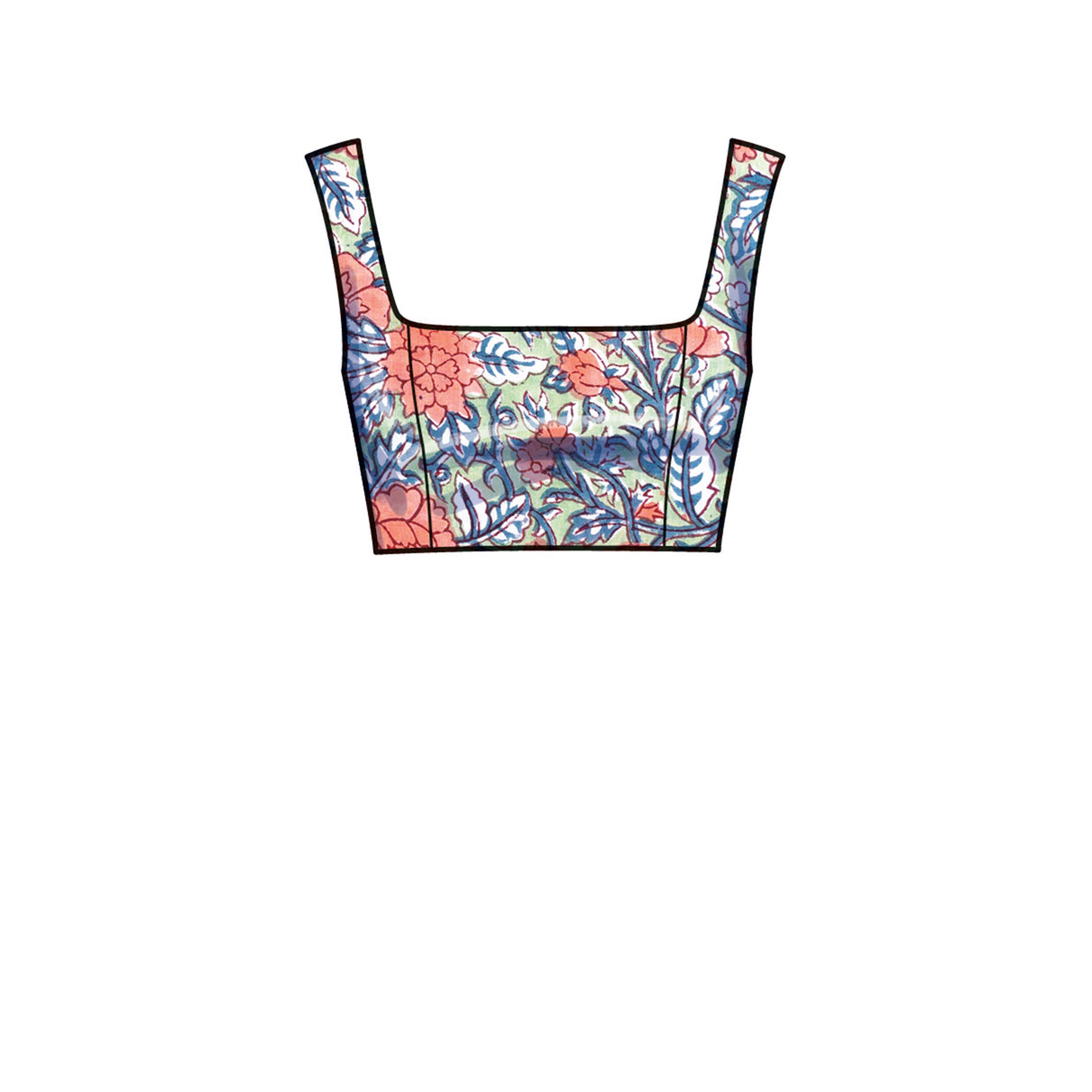 Patron New Look n°6722 - Ensemble jupe portefeuille et haut court