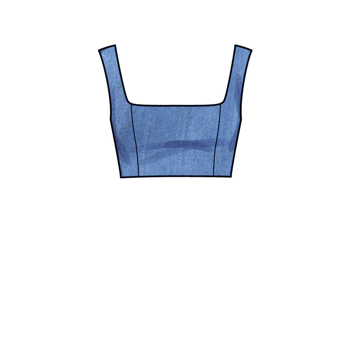 Patron New Look n°6722 - Ensemble jupe portefeuille et haut court