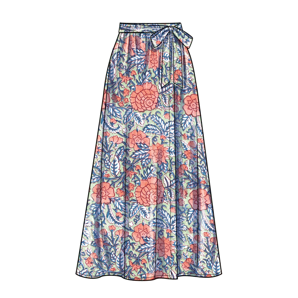 Patron New Look n°6722 - Ensemble jupe portefeuille et haut court