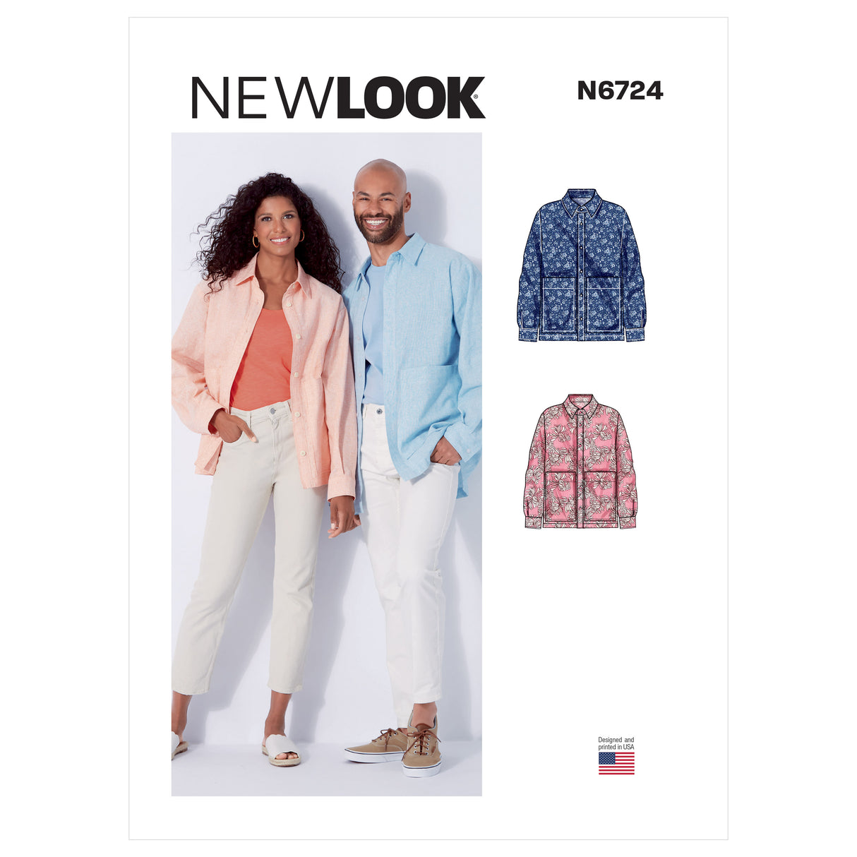 Patron New Look n°6724 - Surchemise mixte