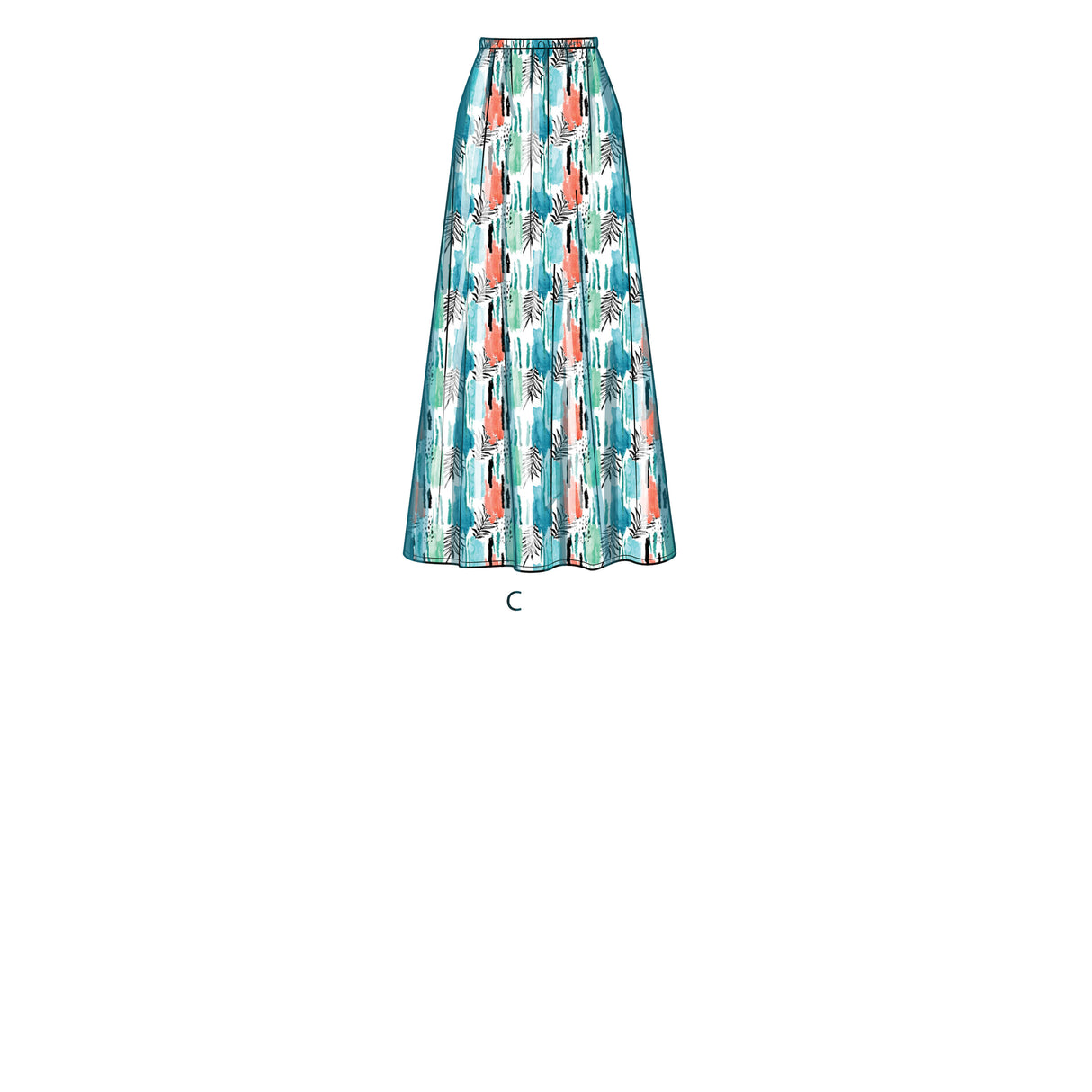 Patron New Look n°6729 - Robe longue avec décolleté plongeant