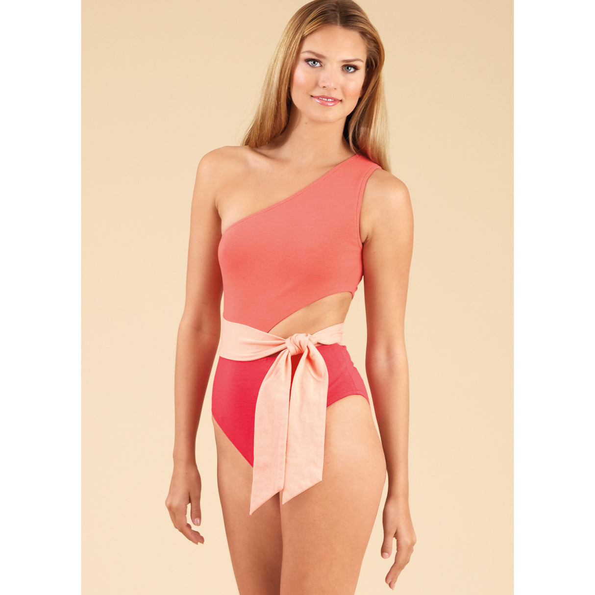 Patron New Look n°6734 - Maillot de bain asymétrique et jupe portefeuille