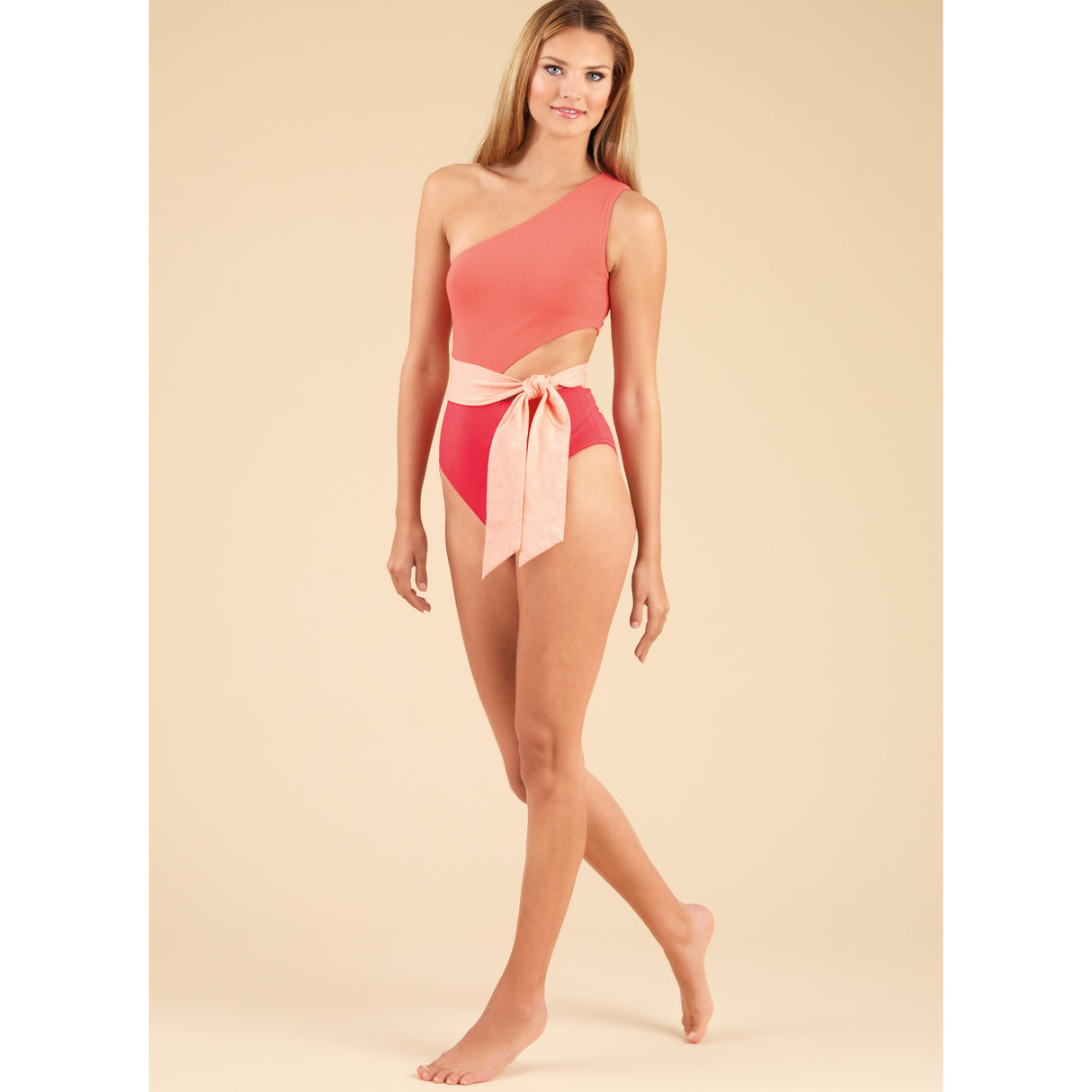 Patron New Look n°6734 - Maillot de bain asymétrique et jupe portefeuille