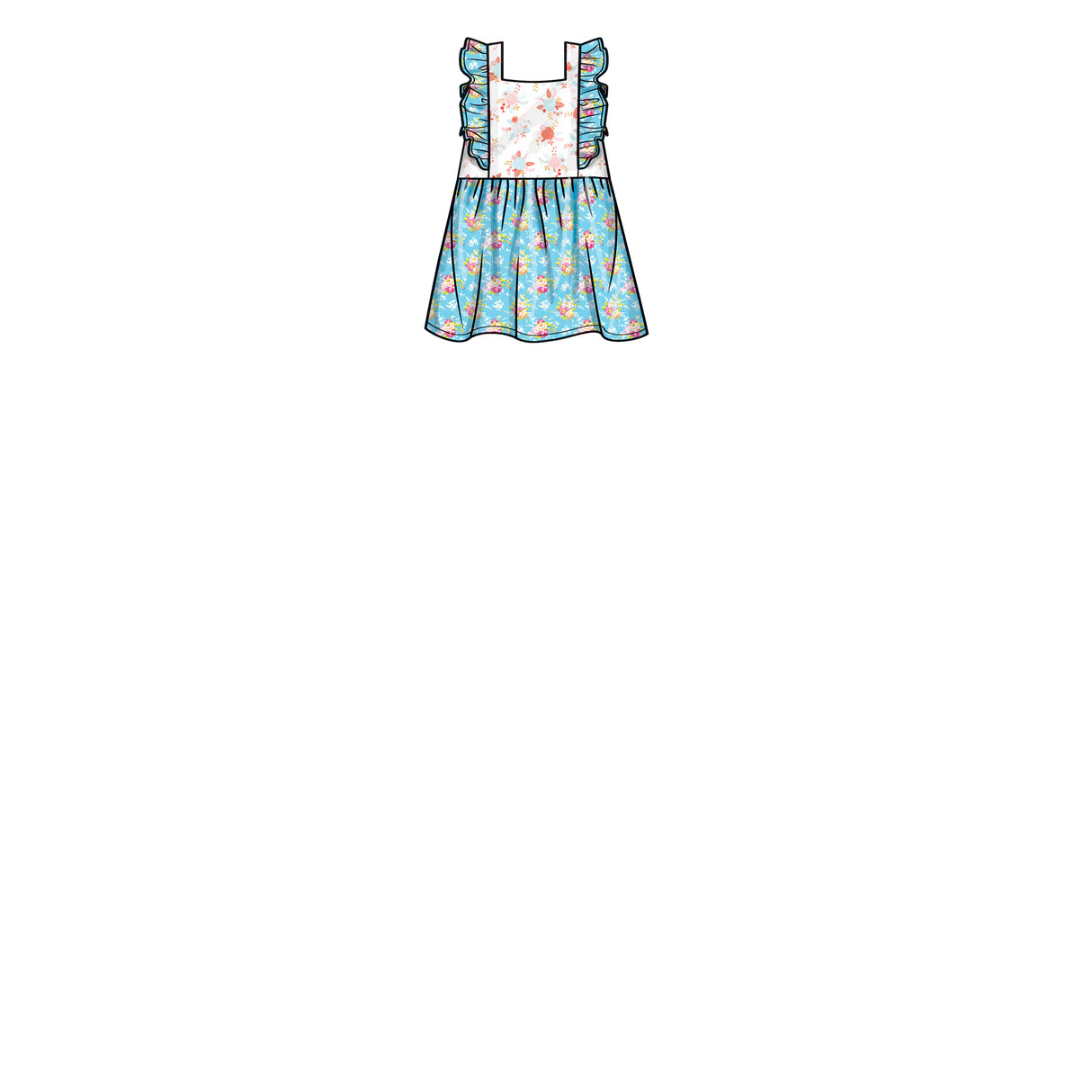 Patron New Look n°6738 - Barboteuses et robe pour bébés