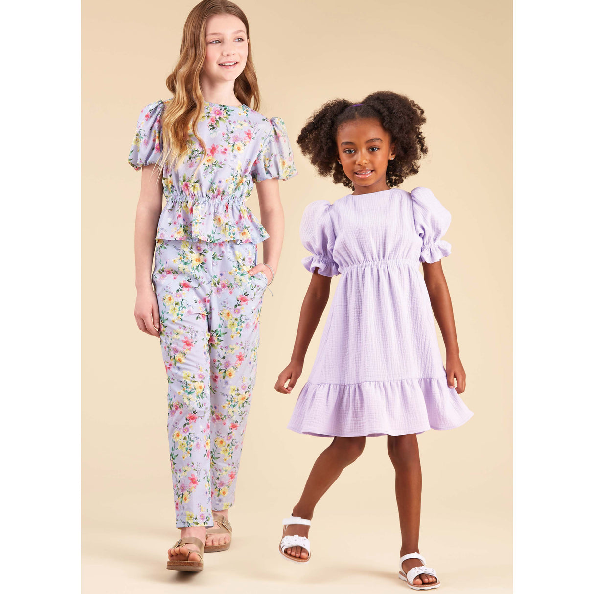 Patron New Look n°6739 – Robe, haut et pantalon pour filles