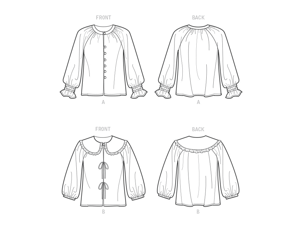 Patron New Look n°6743 – Top avec variantes