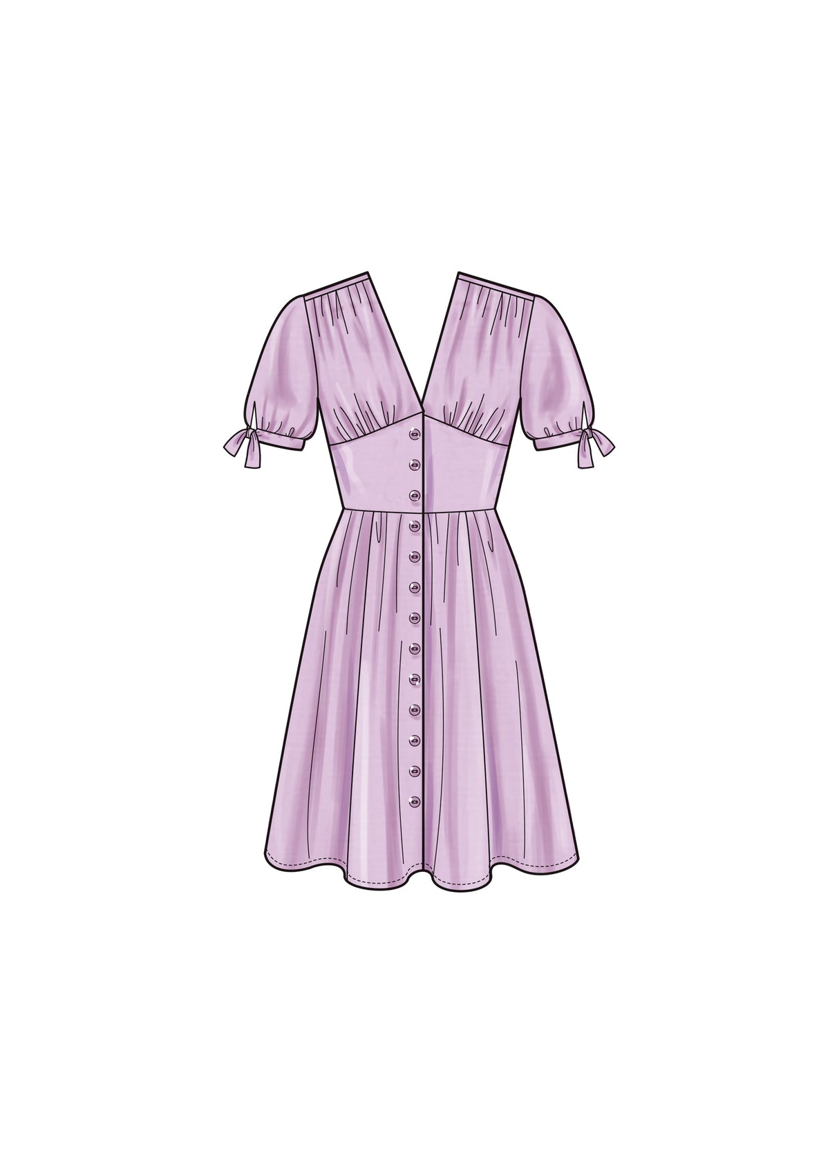 Patron New Look n°6749 – Robe boutonnée pour femme