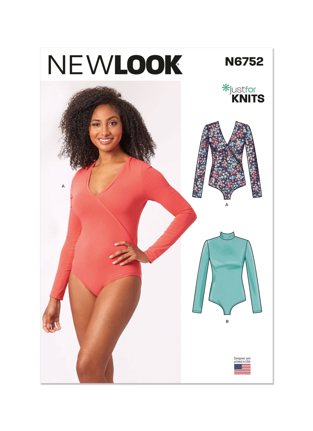 Patron New Look n°6752 – Body à manches longues