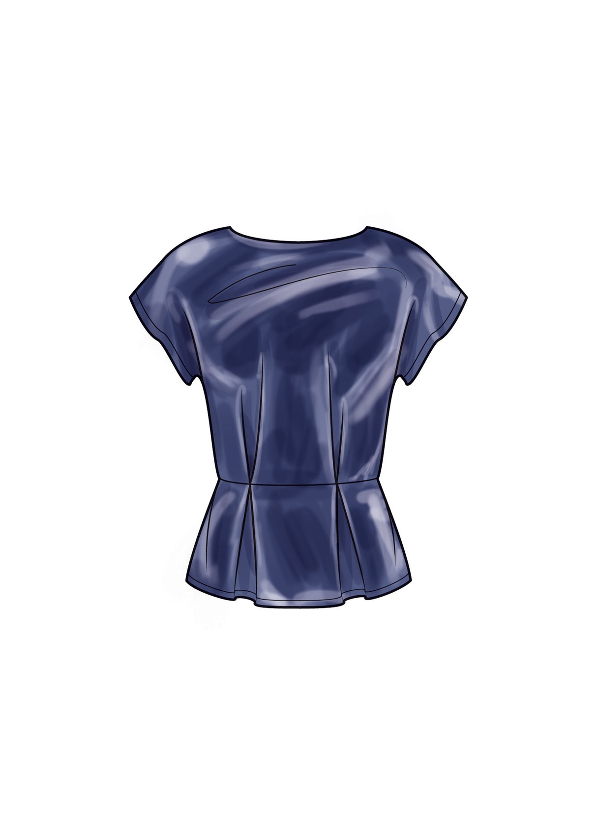Patron New Look n°6753 – Top féminin à basque
