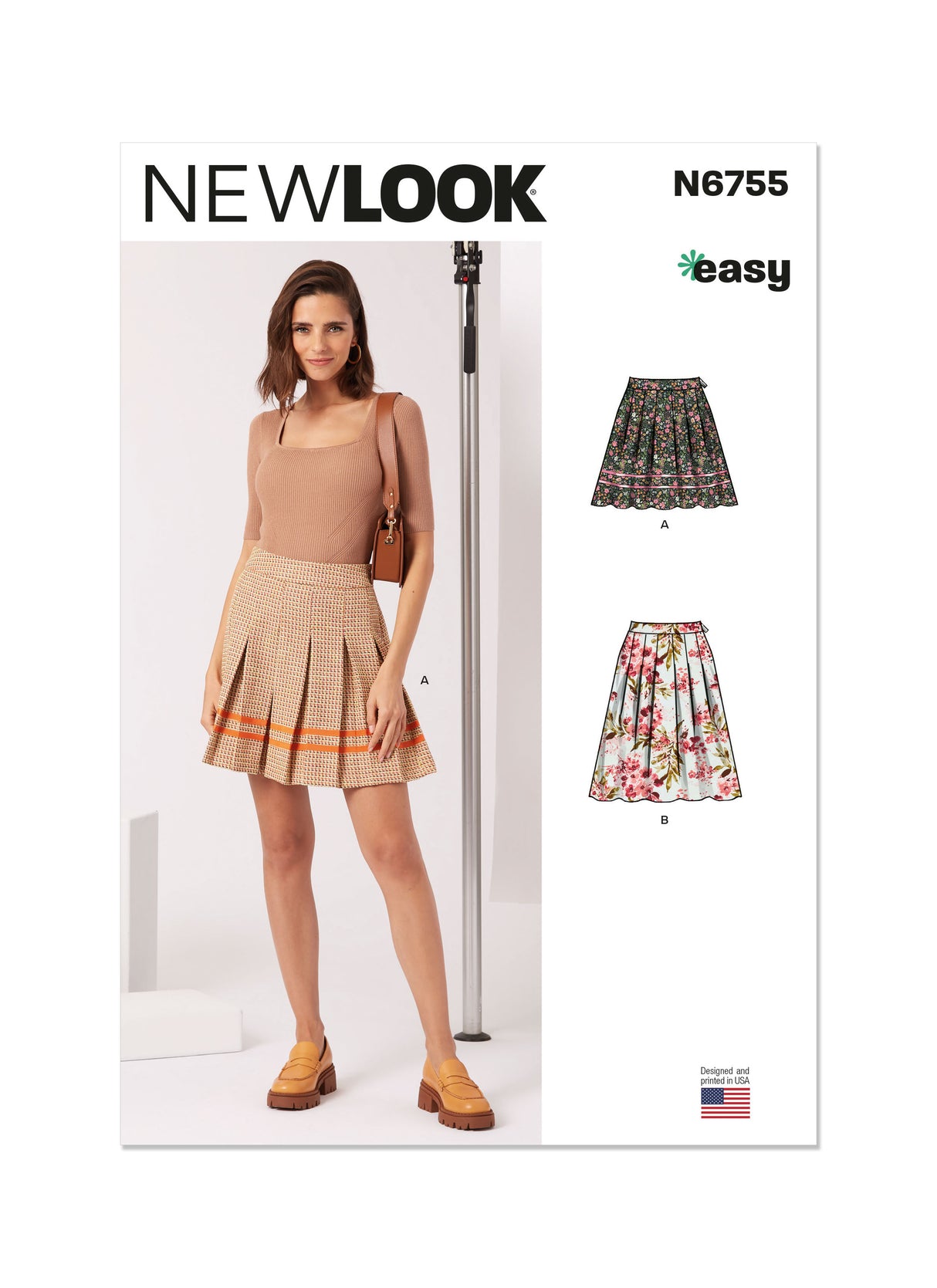 Patron New Look n°6755 – Jupe plissée pour femme