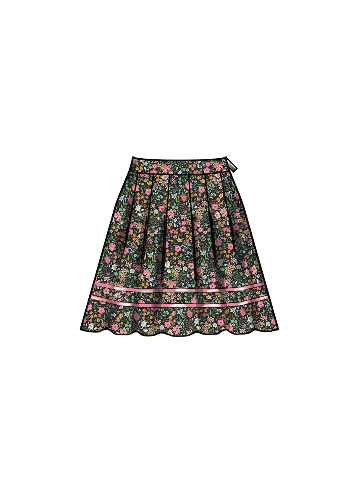 Patron New Look n°6755 – Jupe plissée pour femme