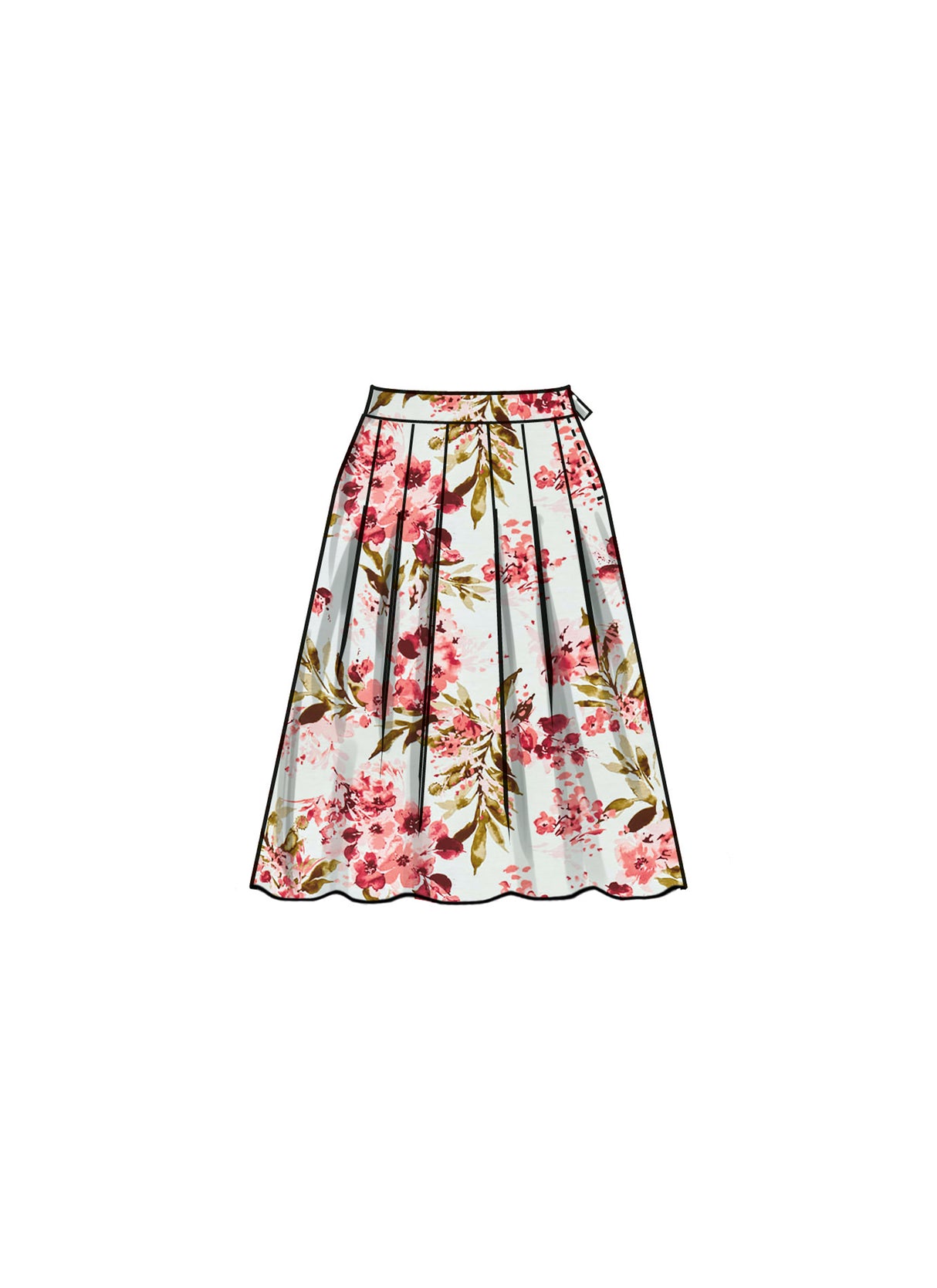 Patron New Look n°6755 – Jupe plissée pour femme