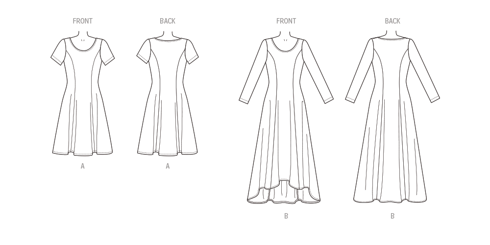 Patron New Look n°6765 – Robe en tricot