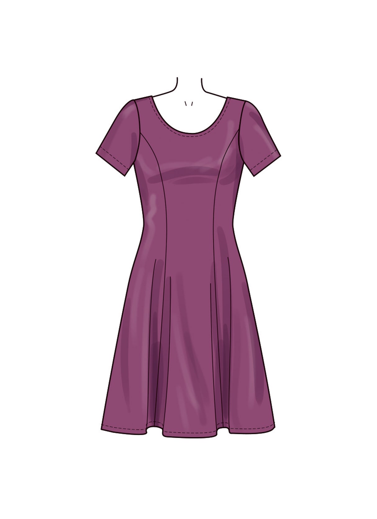 Patron New Look n°6765 – Robe en tricot