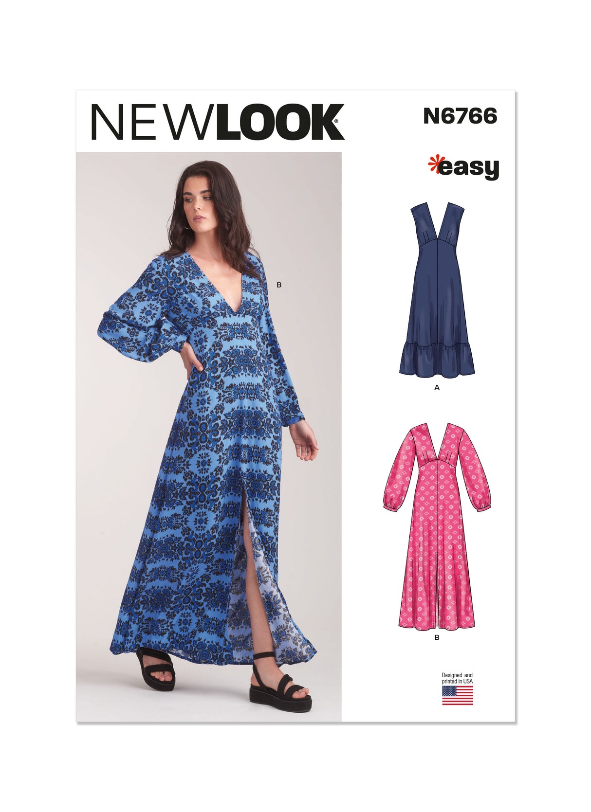 Patron New Look n°6766 – Robe ample à variations