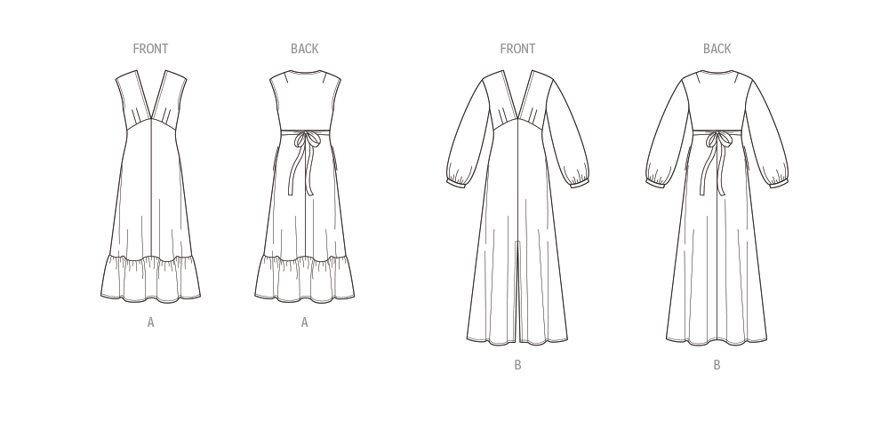 Patron New Look n°6766 – Robe ample à variations