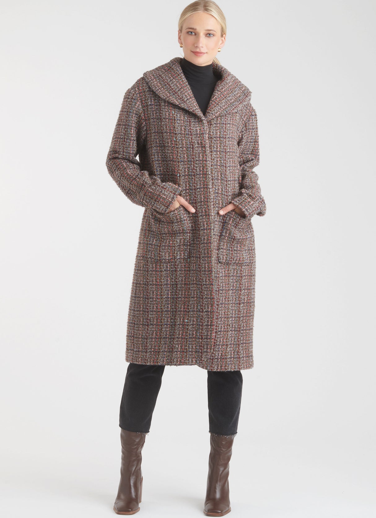 Patron New Look n°6767 – Manteau ample avec col châle