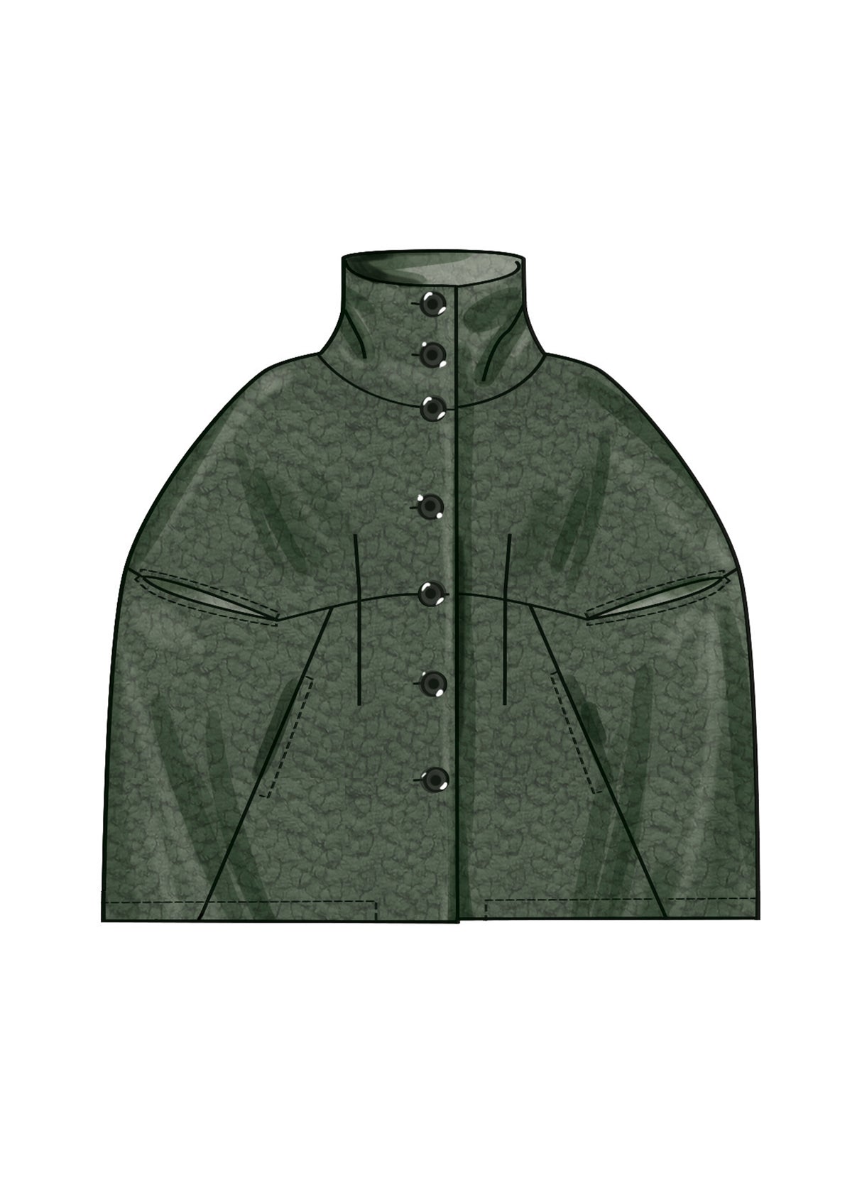 Patron New Look n°6768 – Cape élégante pour femme
