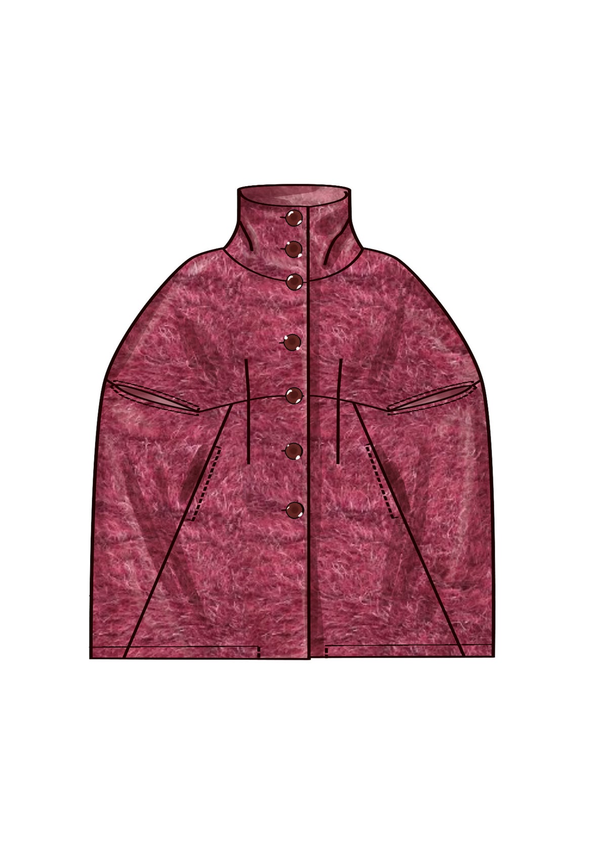 Patron New Look n°6768 – Cape élégante pour femme