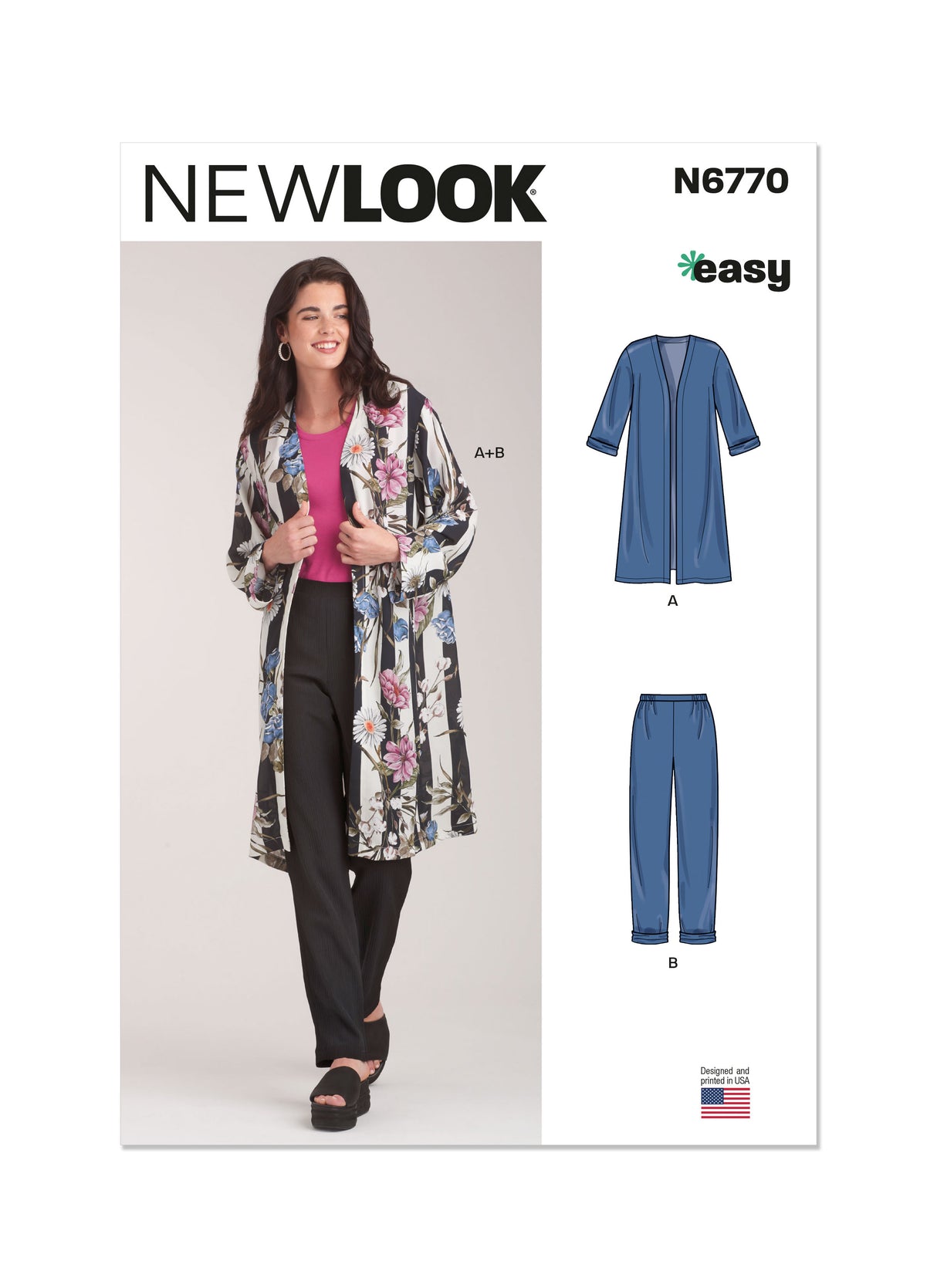 Patron New Look n°6770 – Ensemble veste et pantalon