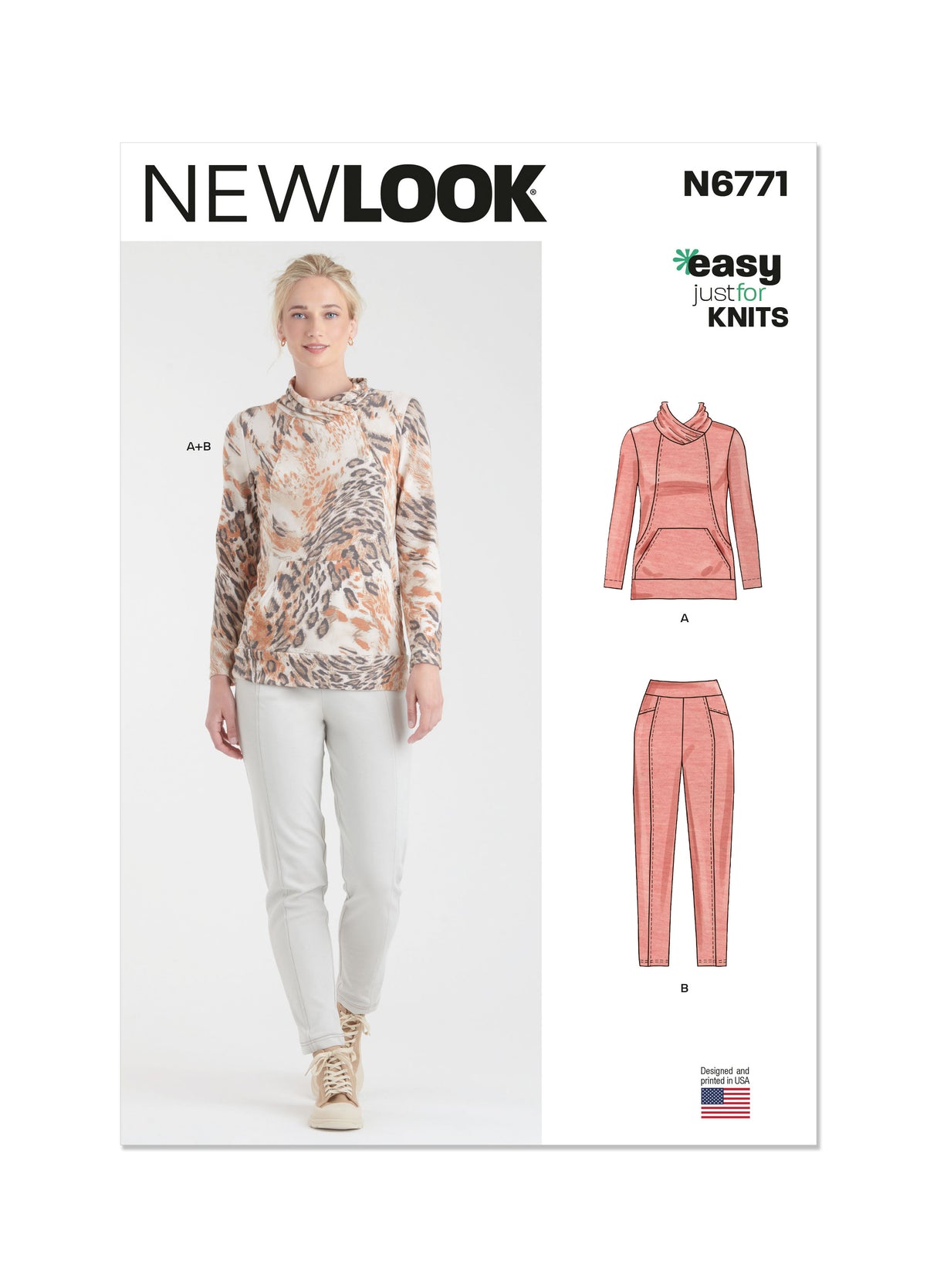 Patron New Look n°6771 – Haut et pantalon pour femme