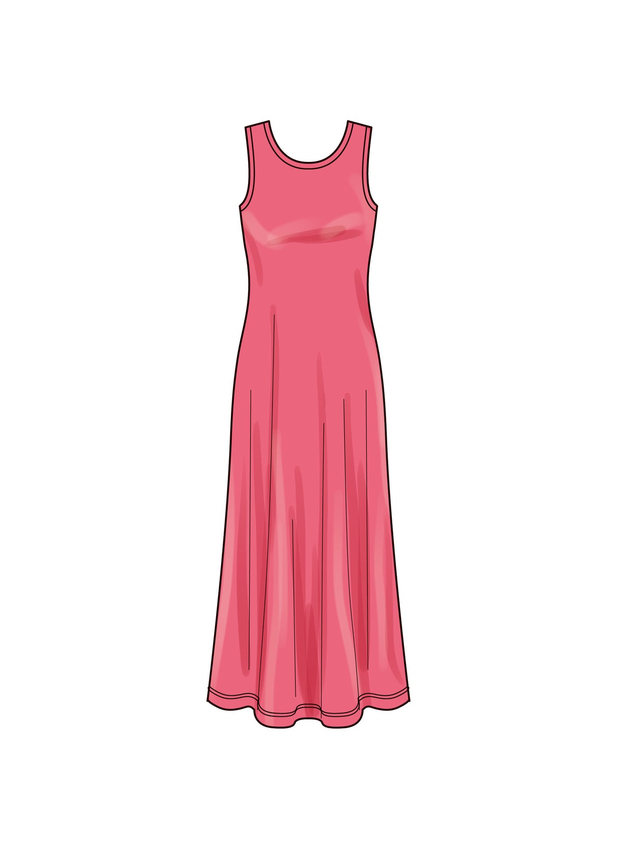 Patron New Look n°6775 – Robe en maille sans manches