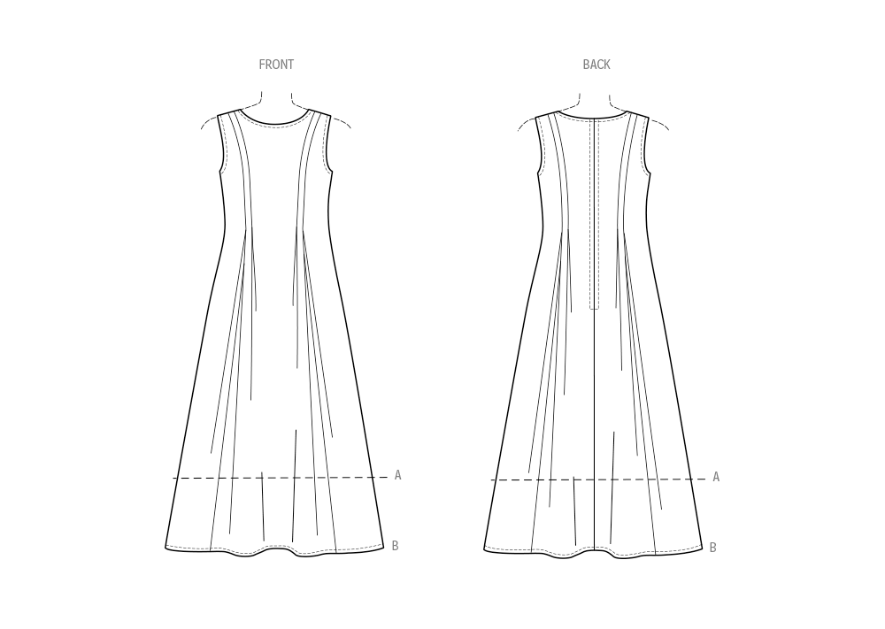 Patron New Look n°6778 – Robe en deux longueurs