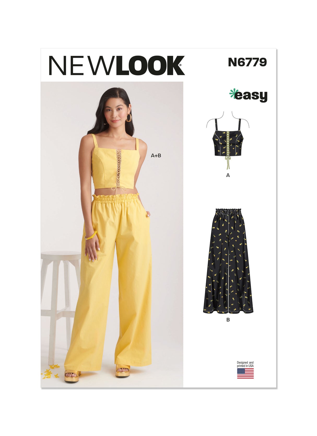 Patron New Look n°6779 – Brassière et pantalon