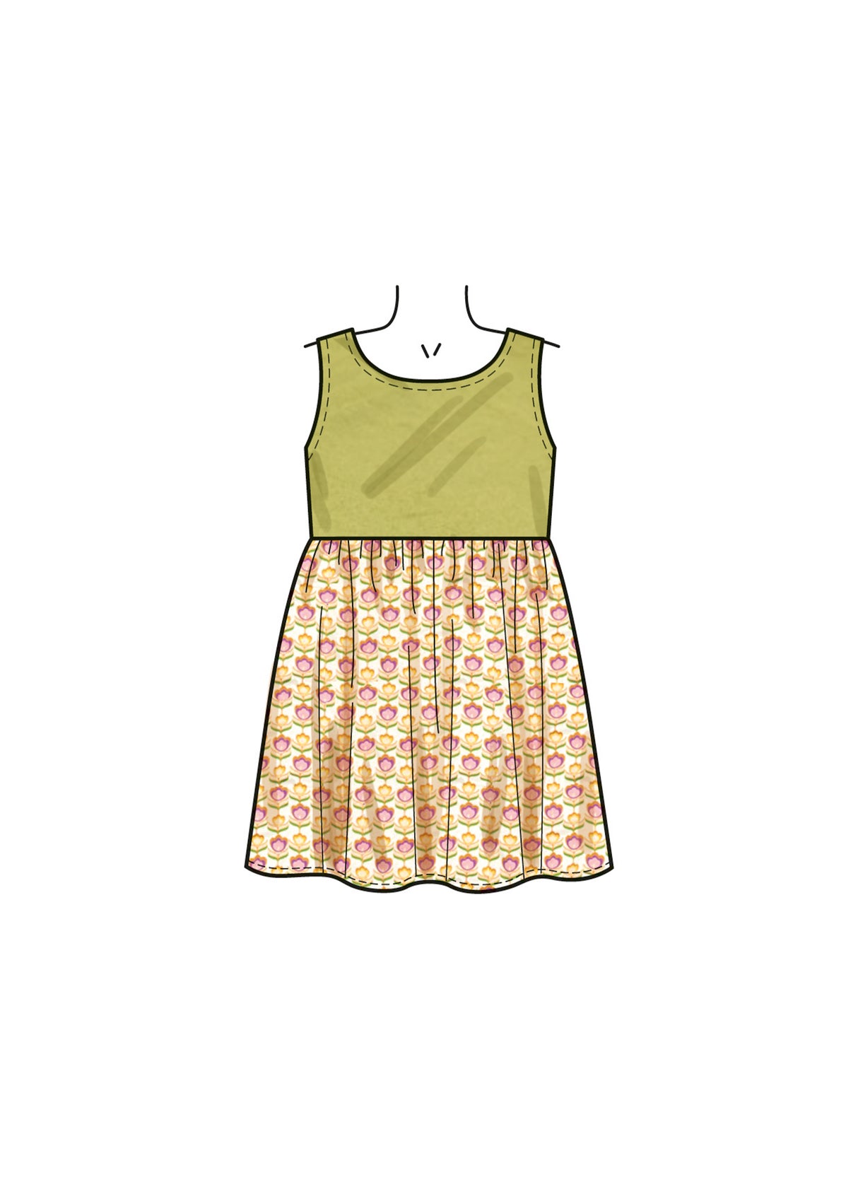 Patron New Look n°6784 – Robes et barboteuse pour enfants