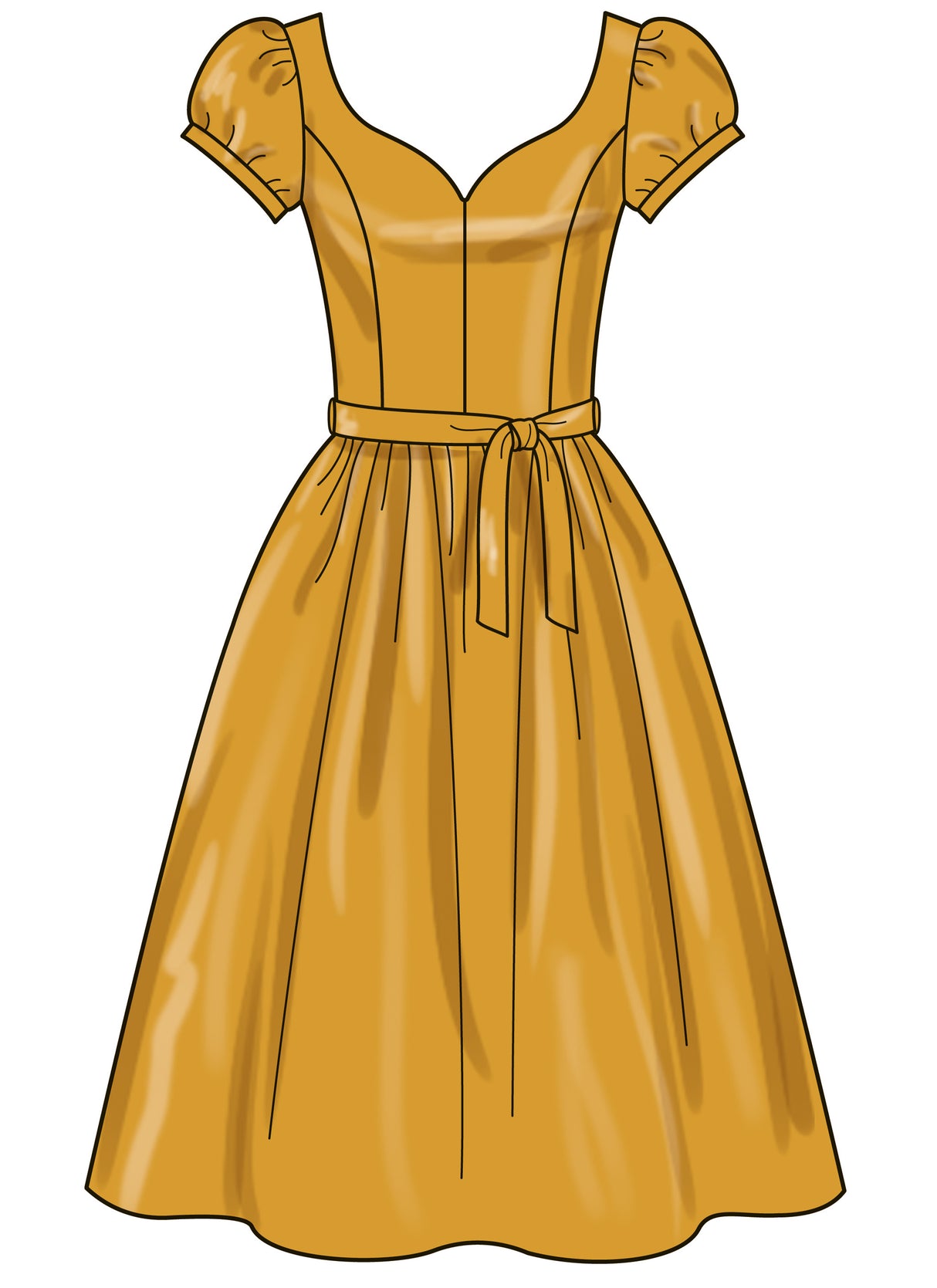 Patron New Look n°6786 - Robe élégante avec variations de manches et de longueur