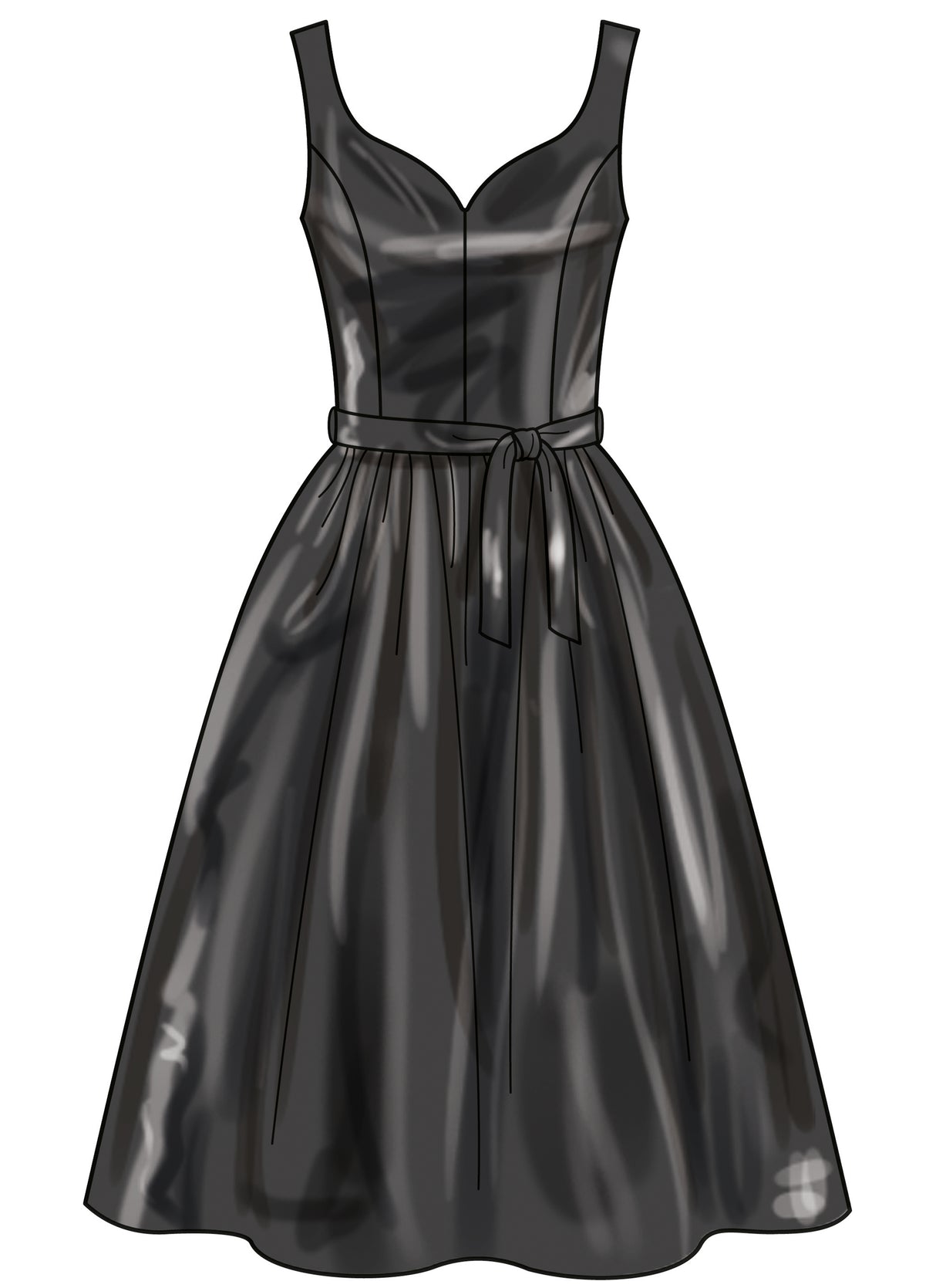 Patron New Look n°6786 - Robe élégante avec variations de manches et de longueur