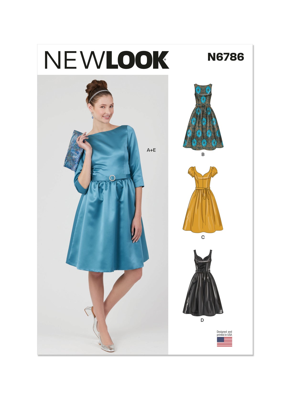 Patron New Look n°6786 - Robe élégante avec variations de manches et de longueur