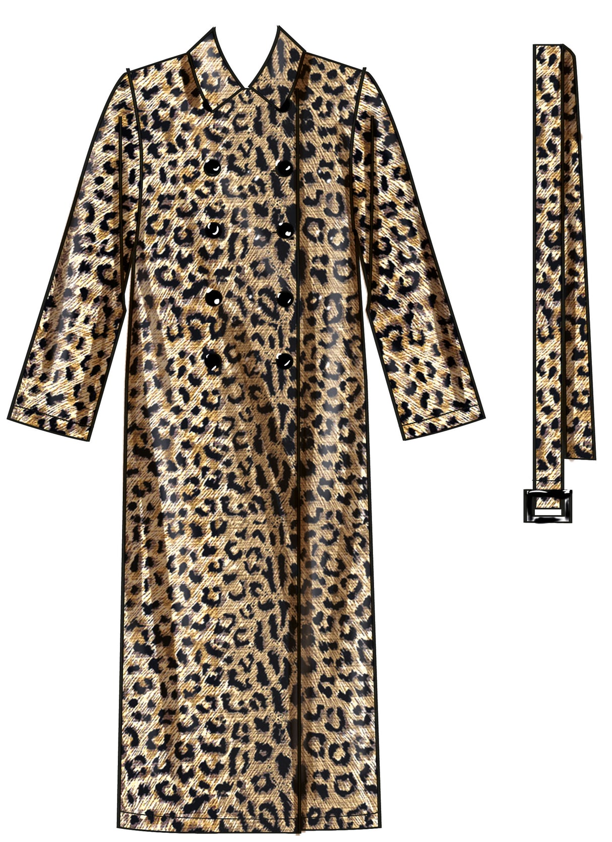 Patron New Look n°6788 - Manteau trench-coat féminin avec ceinture
