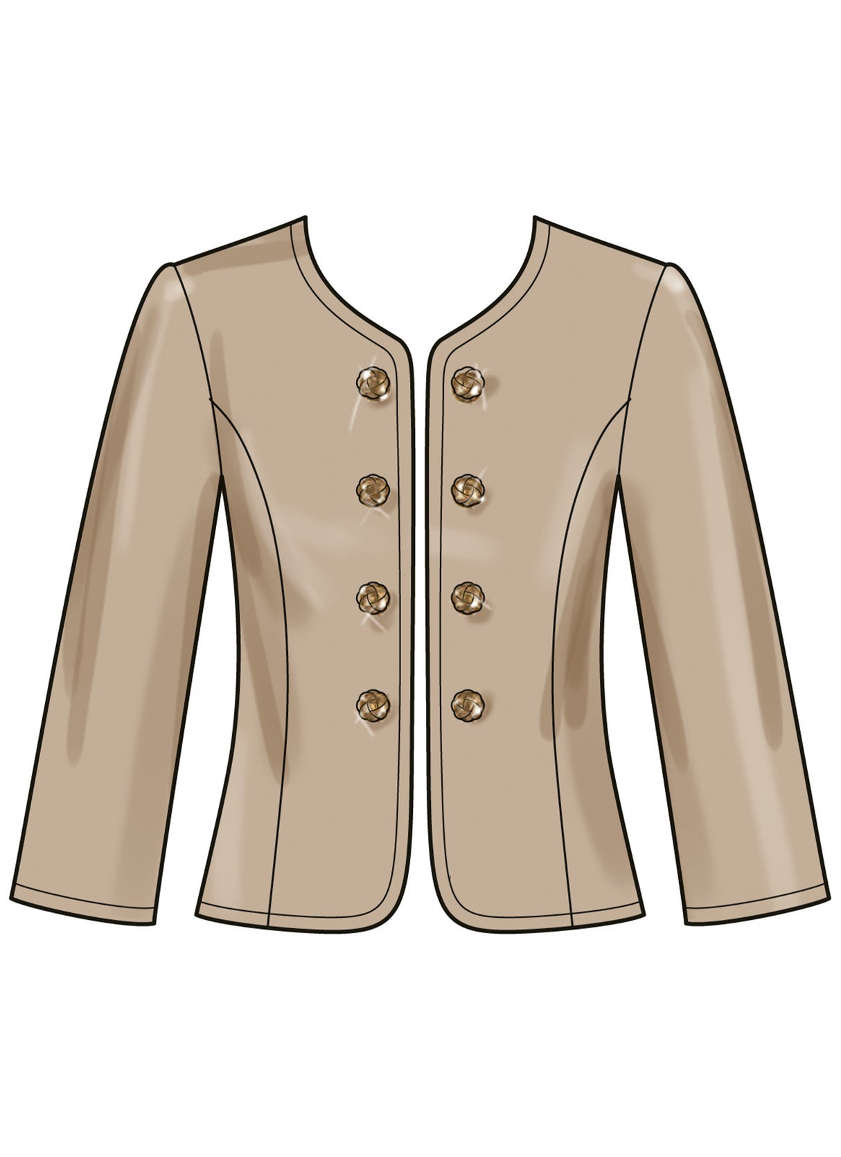 Patron New Look n°6789 - Veste féminine avec variations de style