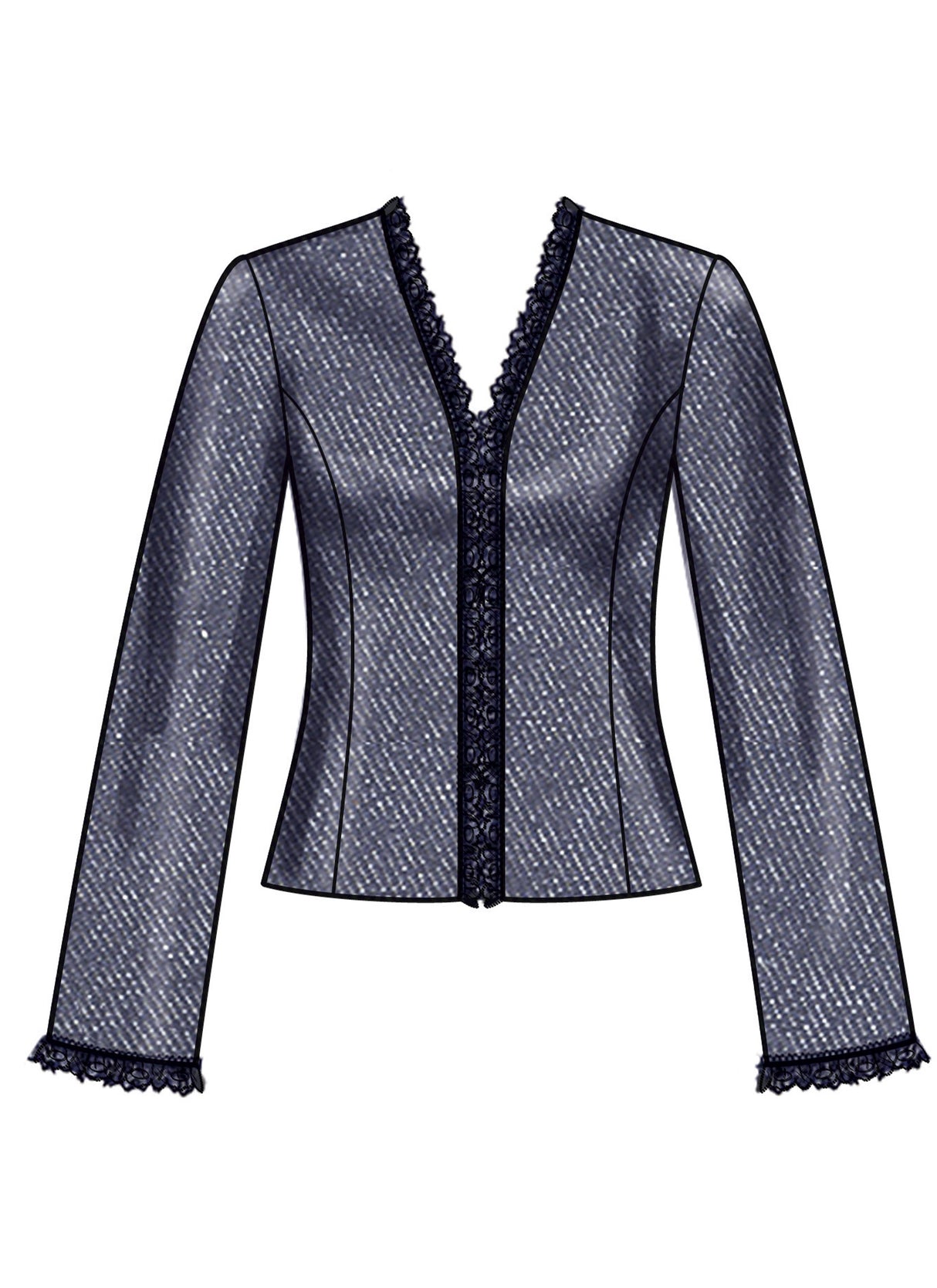 Patron New Look n°6789 - Veste féminine avec variations de style
