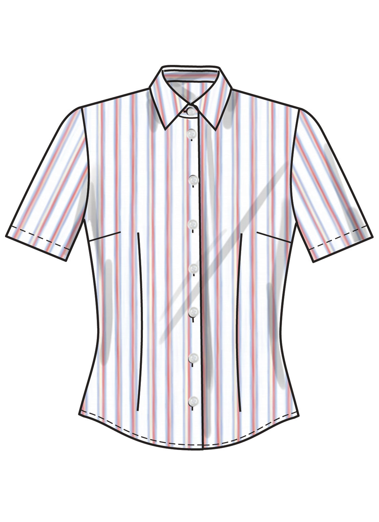 Patron New Look n°6790 - Hauts féminins avec variations de style