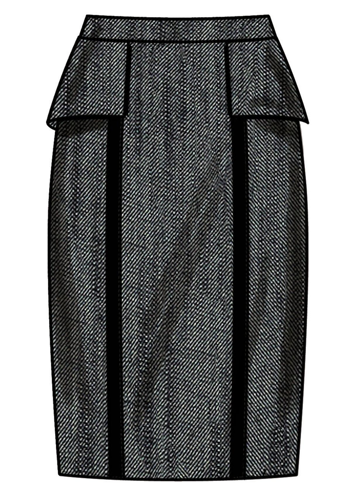 Patron New Look n°6792 - Jupe féminine avec variations de style