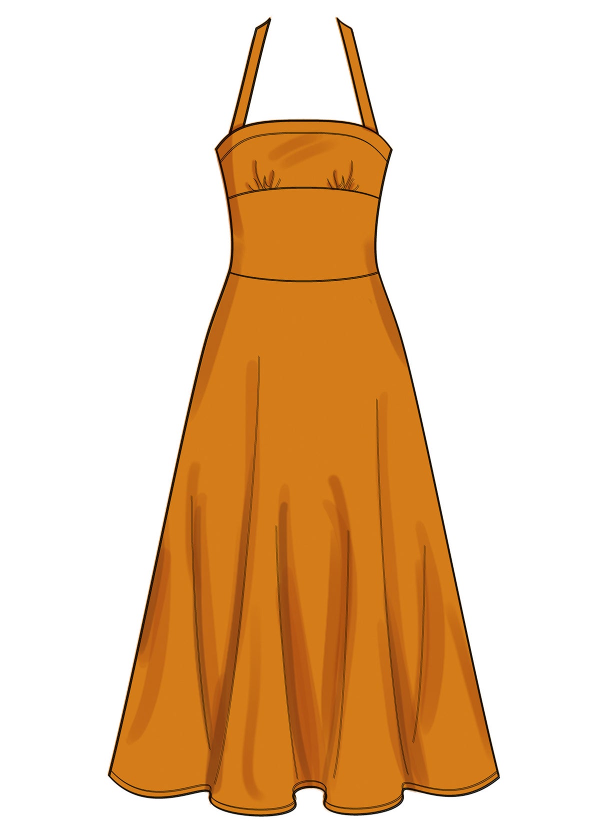 Patron New Look n°6800 – Robes à bretelles & encolure halter