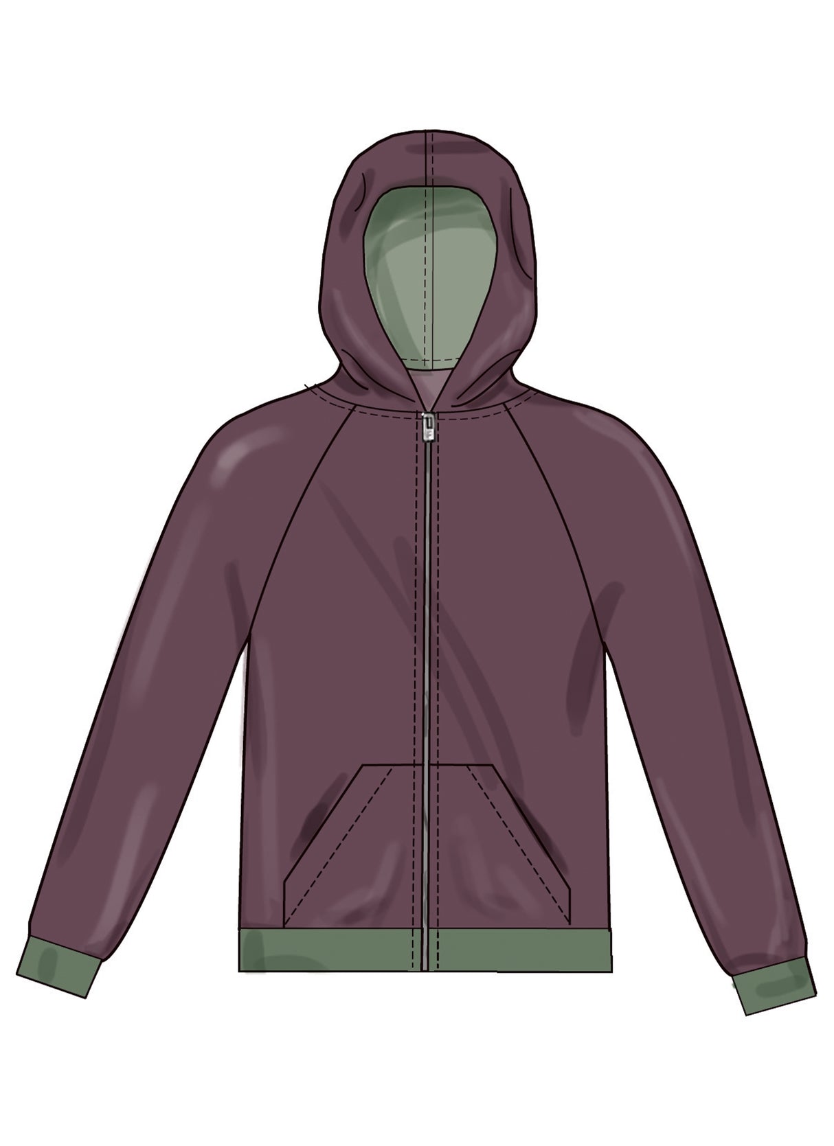 Patron New Look n°6806 – Sweats à capuche unisexes