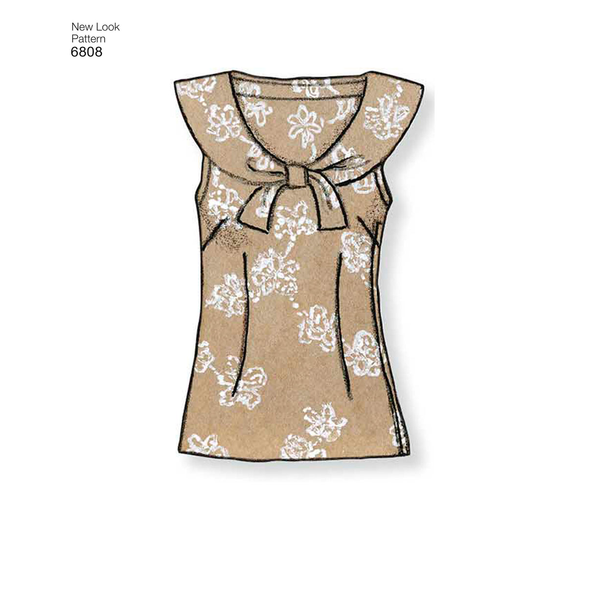 Patron New Look n°6808 – T-shirt femme