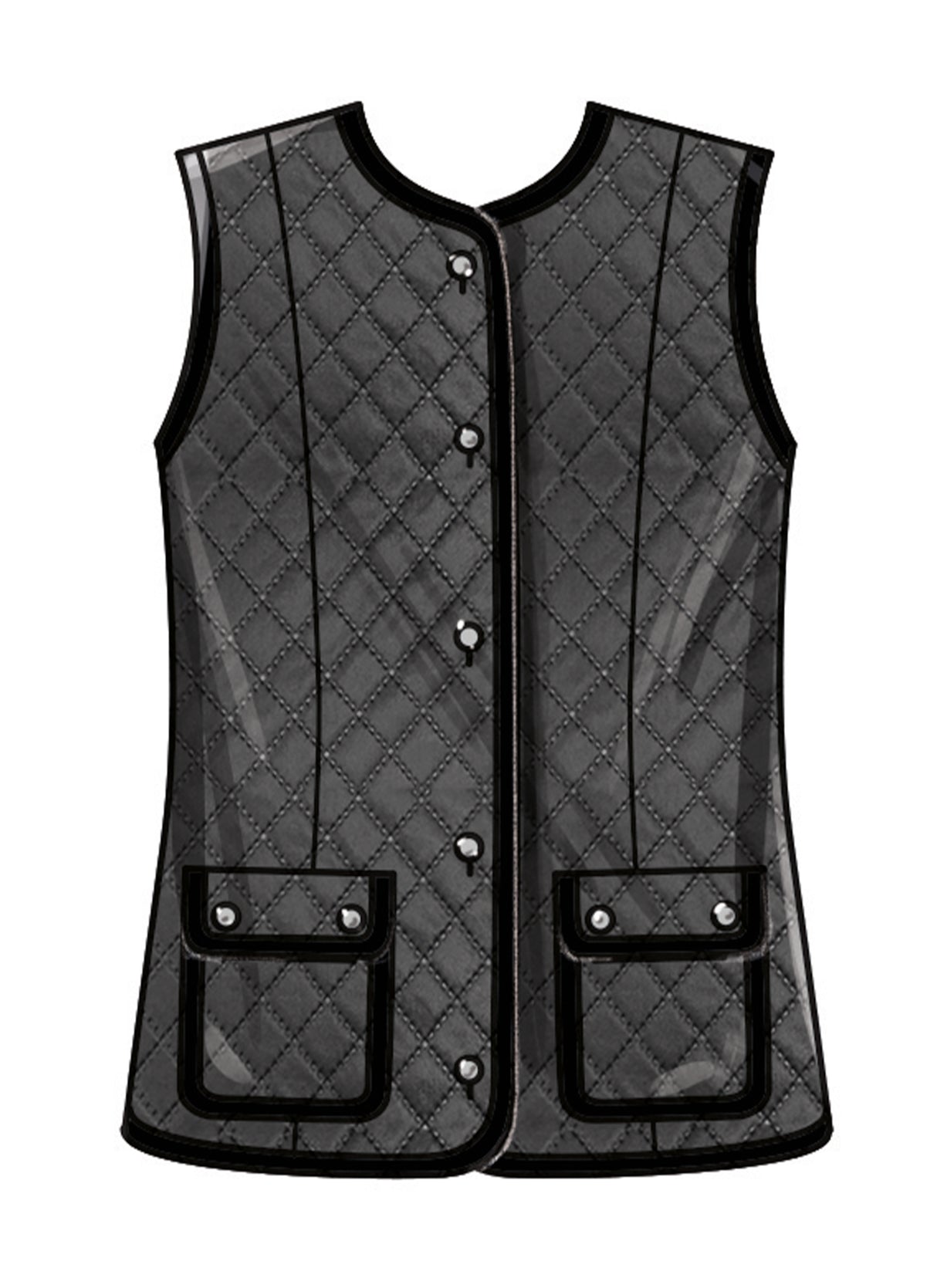 Patron New Look n°6812 – Veste et gilet ajustables