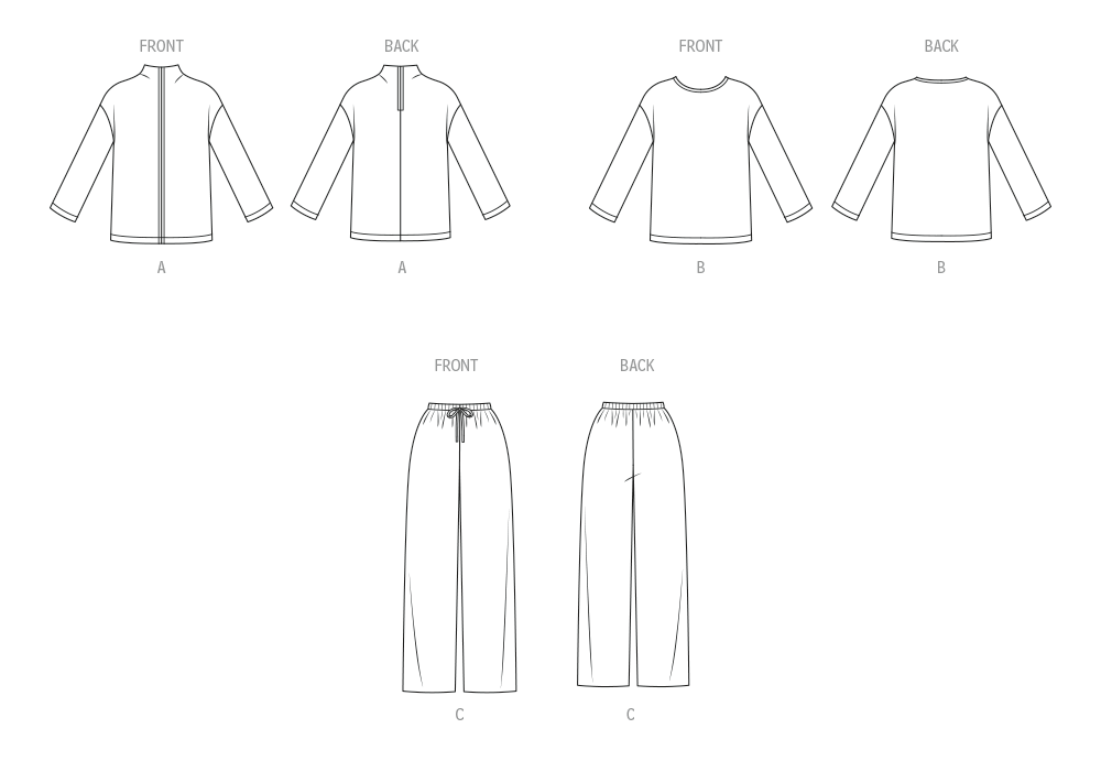 Patron New Look n°6814 – Tops boxy & pantalons pull-on