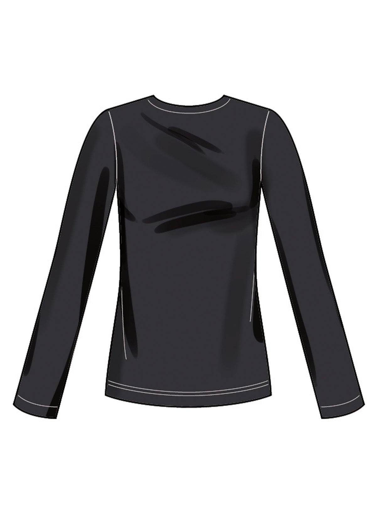 Patron New Look n°6815 – Haut manches longues et jupe pull-on