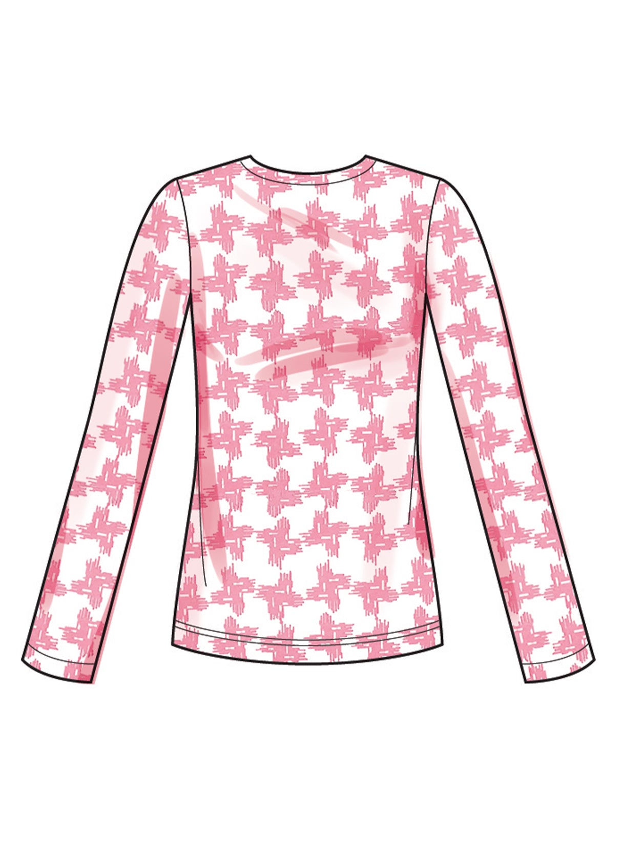 Patron New Look n°6815 – Haut manches longues et jupe pull-on