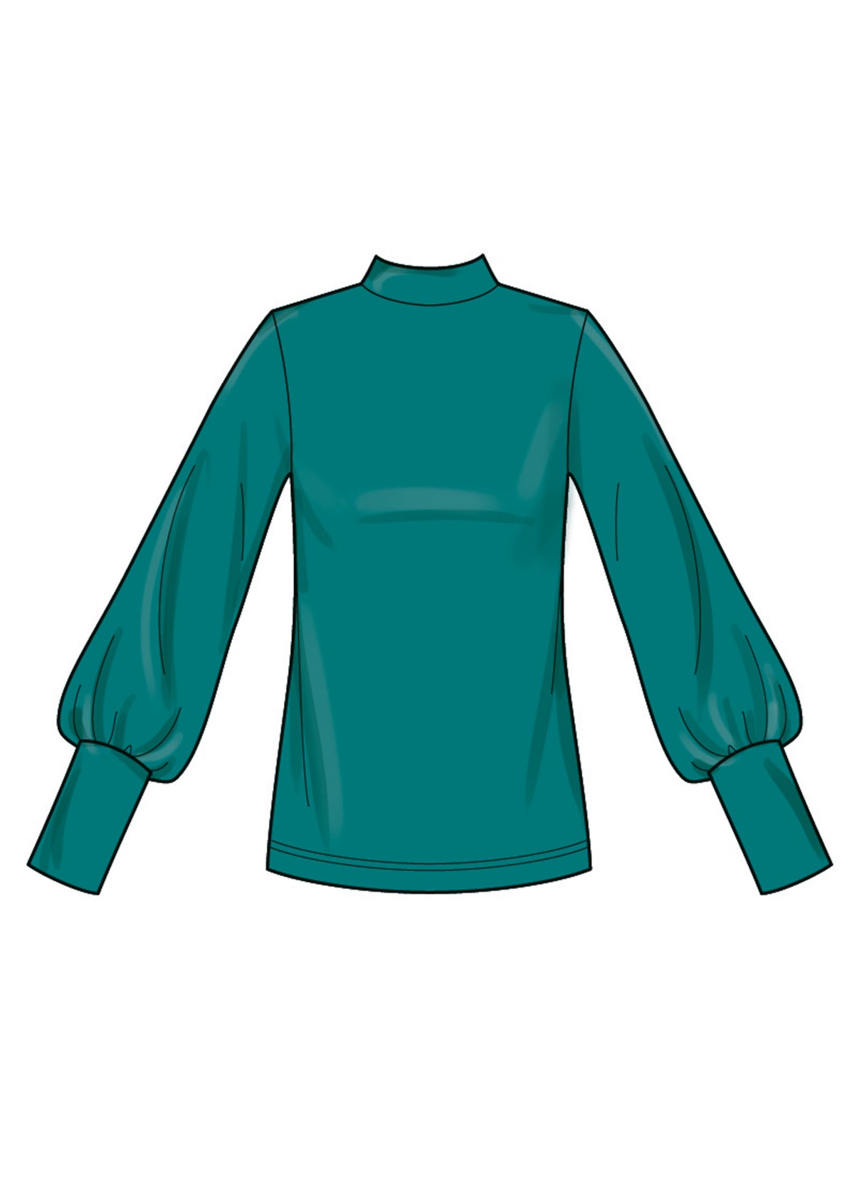 Patron New Look n°6815 – Haut manches longues et jupe pull-on