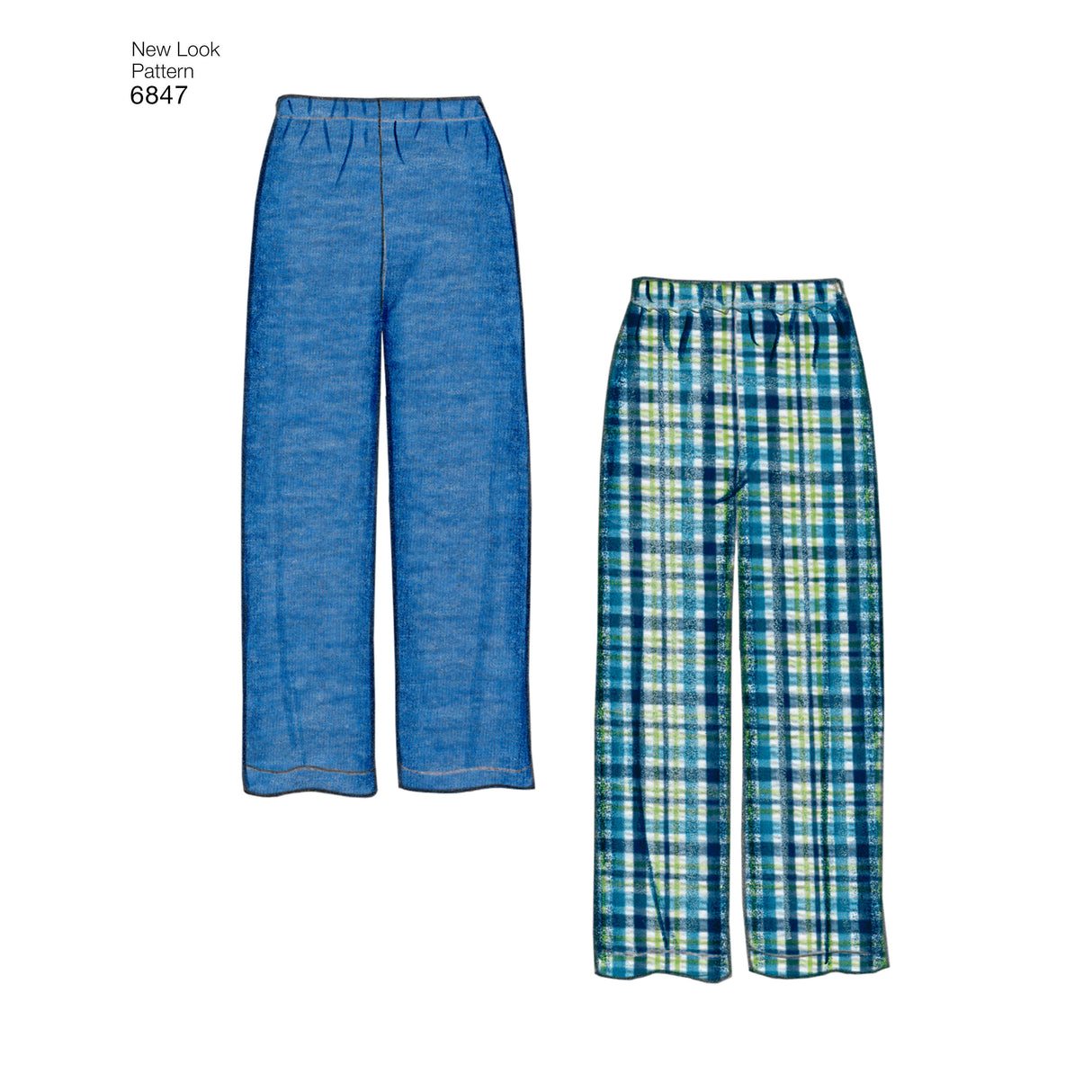 Patron New Look n°6847 – Ensemble de nuit pour enfants