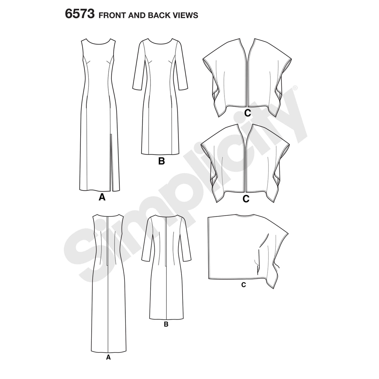 Patron New Look n°6573 – Robe et gilet pour femme