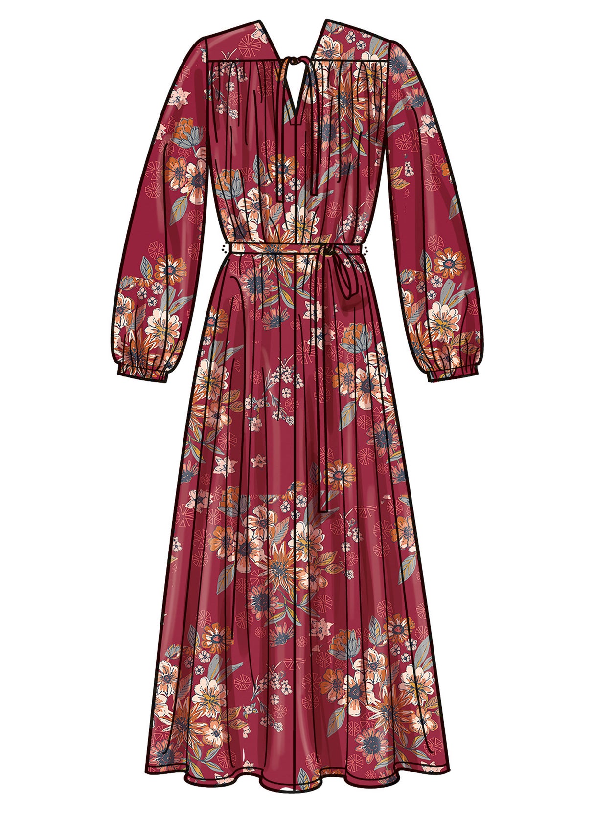 Patron Simplicity n°3001 – Robe encolure V
