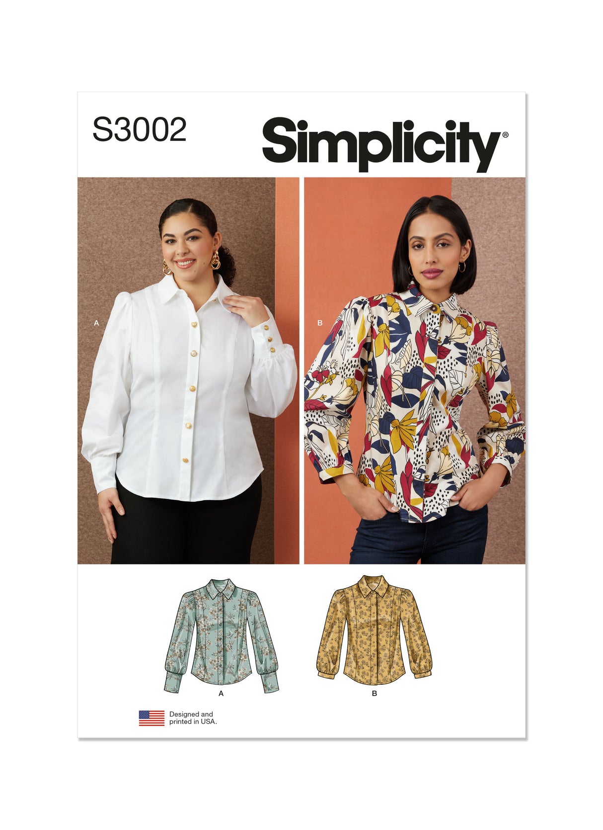 Patron Simplicity n°3002 – Blouse boutonnée