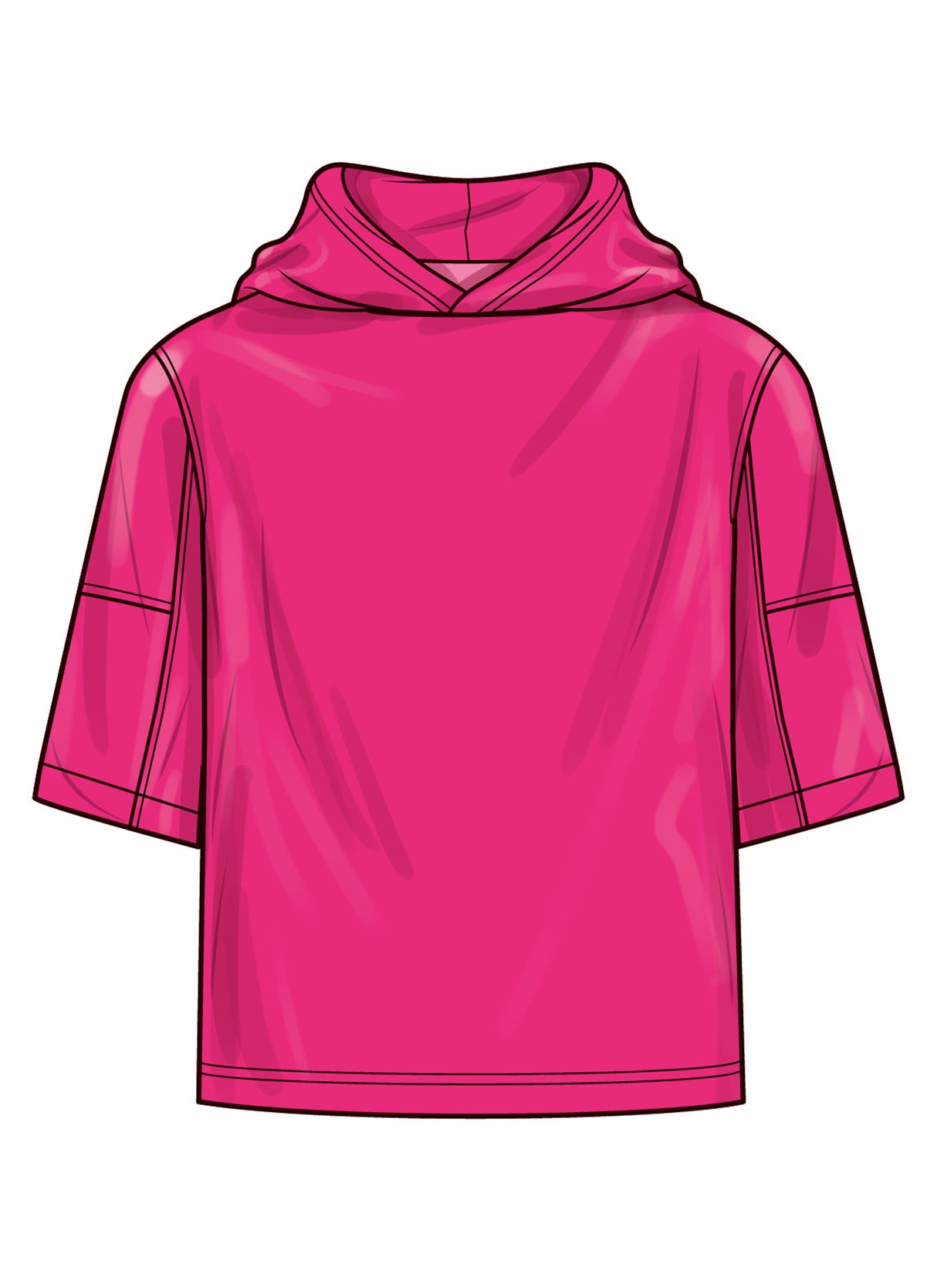 Patron Simplicity n°3012 - Sweat-à-capuche unisexe oversize